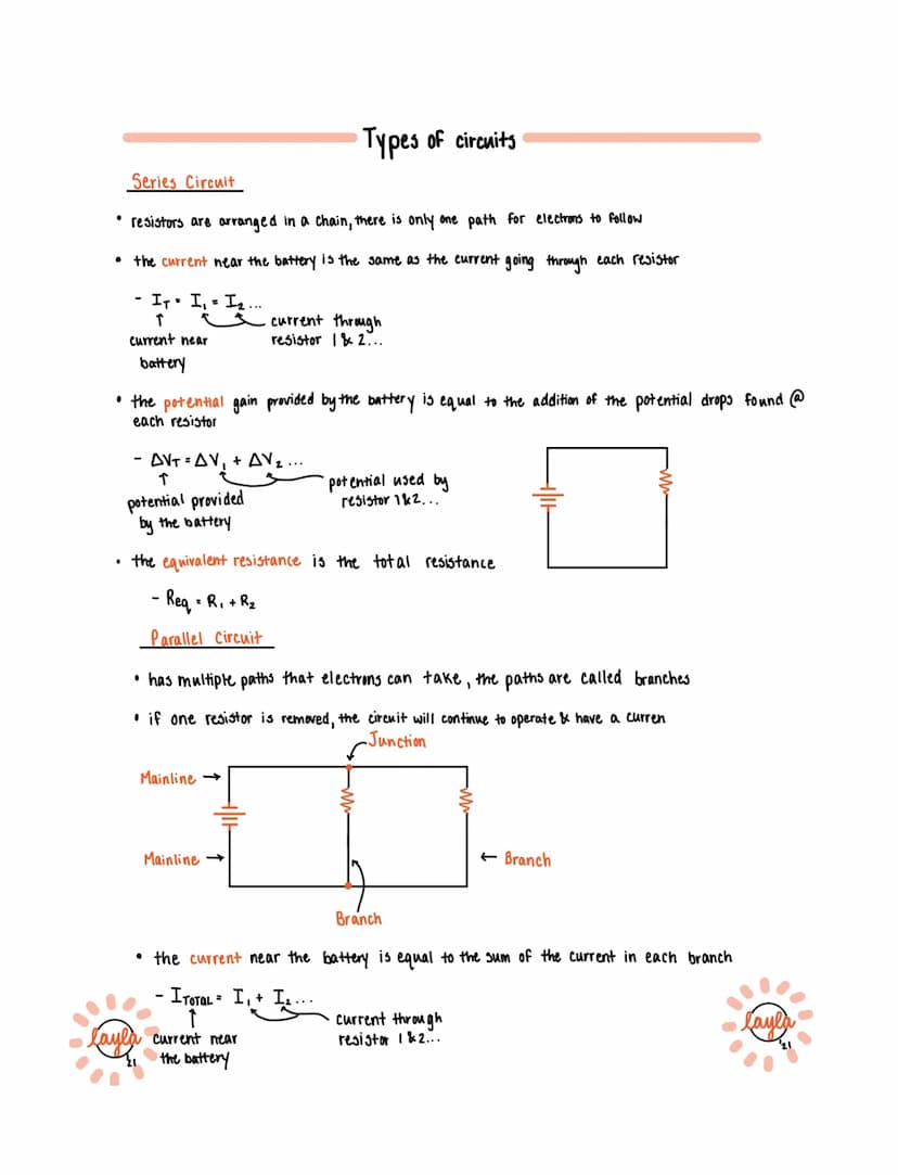 Circuits
battery
MM: resistor
• Current - the rate @ which charge flows
through a wire
-Units: Amps
-Variable Symbol: I
- Variable Symbol: A