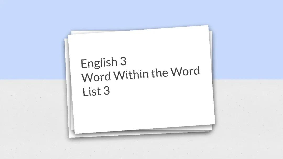 AP English 3 Vocabulary 