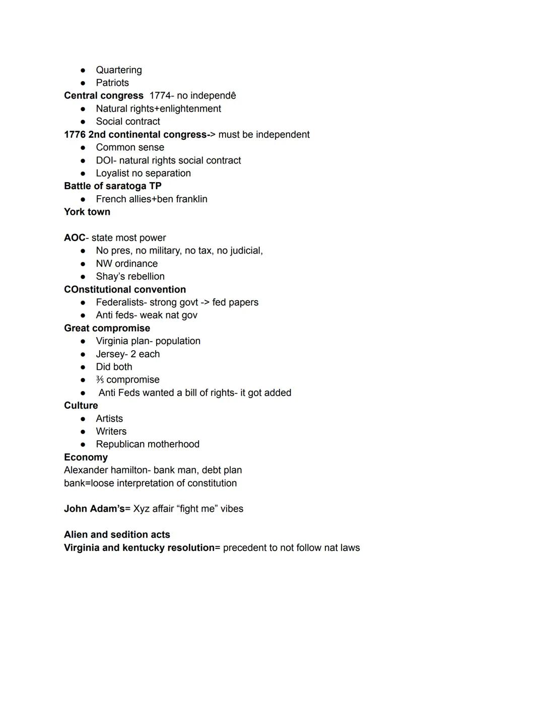 APUSH Unit 3- Simplified Timeline
7 years war/ French Indian war
Albany plan of union
●
First attempt to unite colonies
To help british
Plan