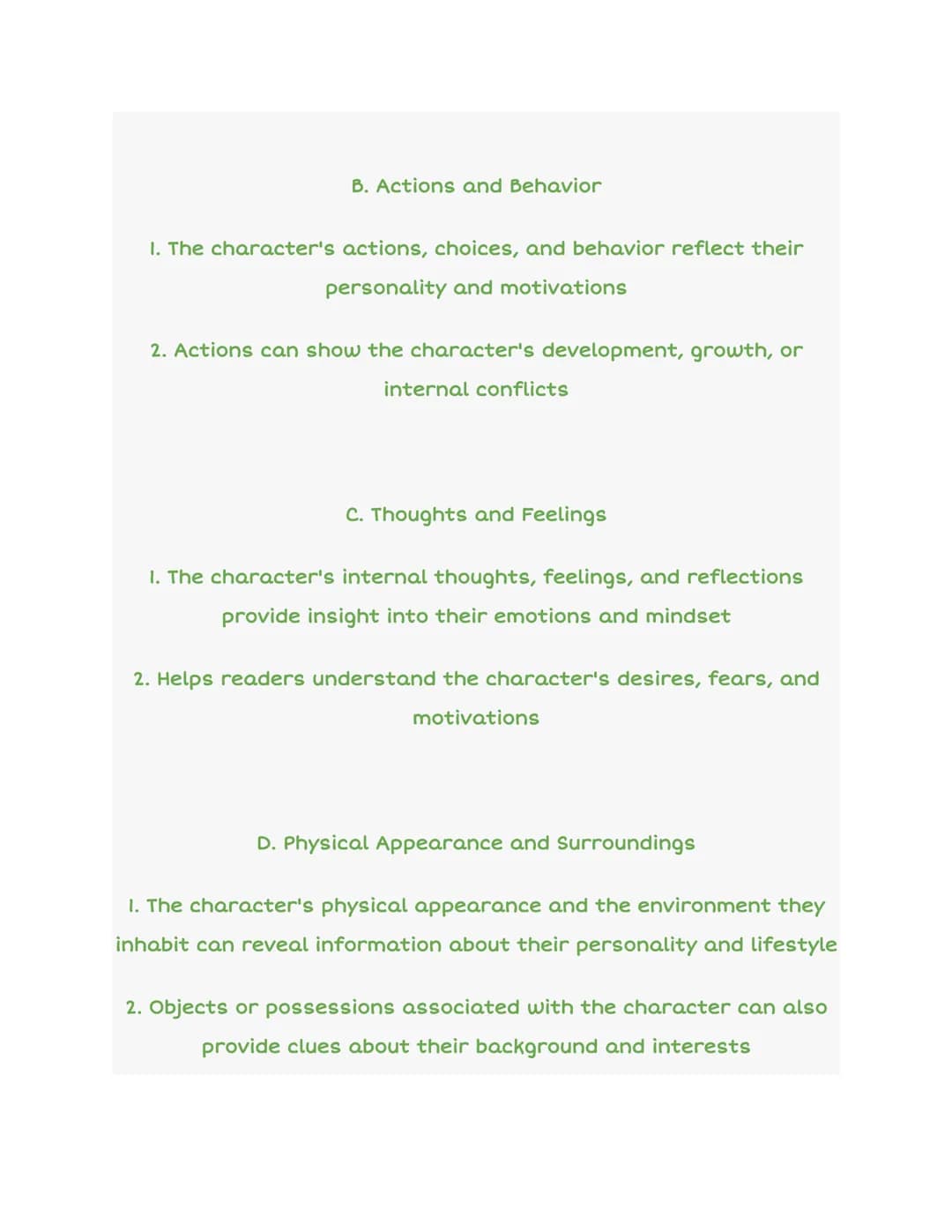 Characterization in Literature
ACT I
KILLS
ACT II
SKILLS
I. Introduction
H
D
….
A. Definition of Characterization
ACT III
1. The process by 