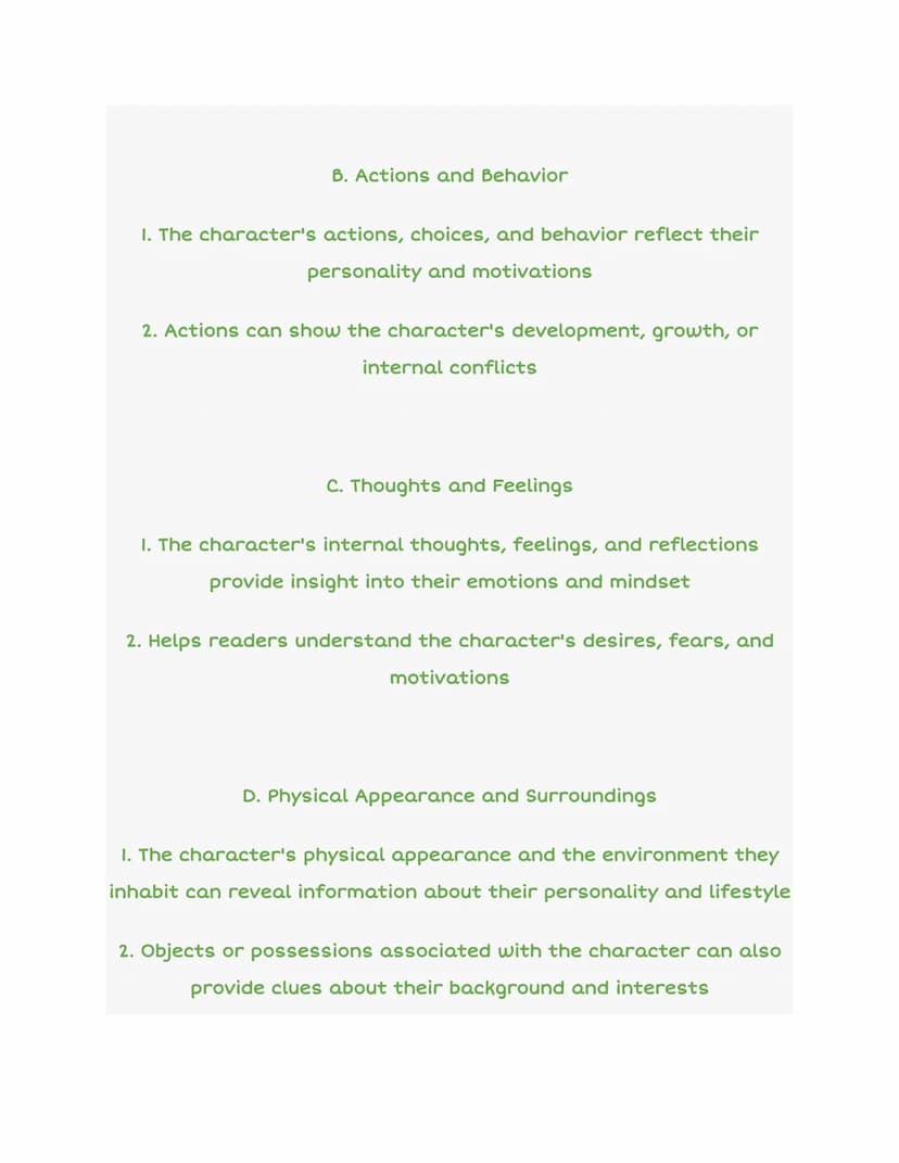 Characterization in Literature
ACT I
KILLS
ACT II
SKILLS
I. Introduction
H
D
….
A. Definition of Characterization
ACT III
1. The process by 