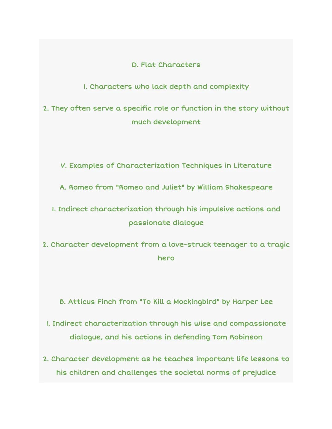 Characterization in Literature
ACT I
KILLS
ACT II
SKILLS
I. Introduction
H
D
….
A. Definition of Characterization
ACT III
1. The process by 
