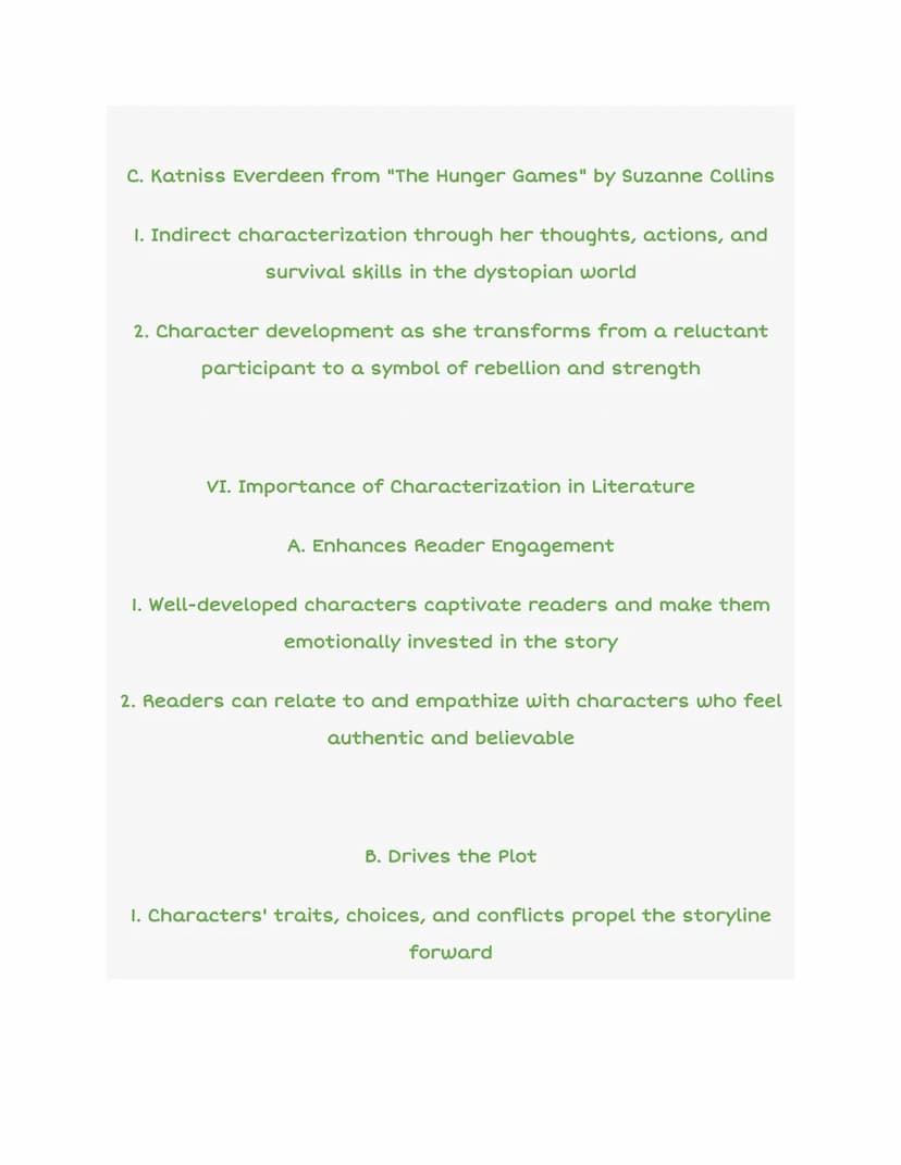 Characterization in Literature
ACT I
KILLS
ACT II
SKILLS
I. Introduction
H
D
….
A. Definition of Characterization
ACT III
1. The process by 