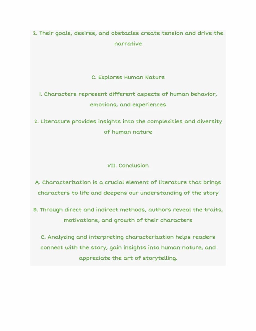 Characterization in Literature
ACT I
KILLS
ACT II
SKILLS
I. Introduction
H
D
….
A. Definition of Characterization
ACT III
1. The process by 