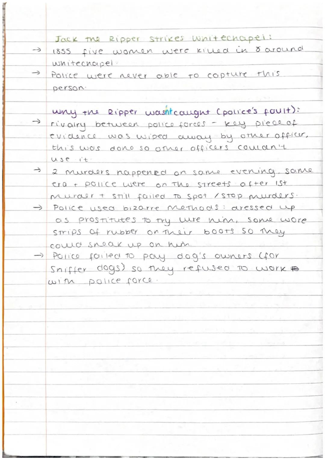 why the ripper was never caught (not police's
fault)..
300 letters or postcards sent to
claim to be murder,
would
take
TO
long
one
go throug