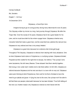 Know Odysseus Essay thumbnail