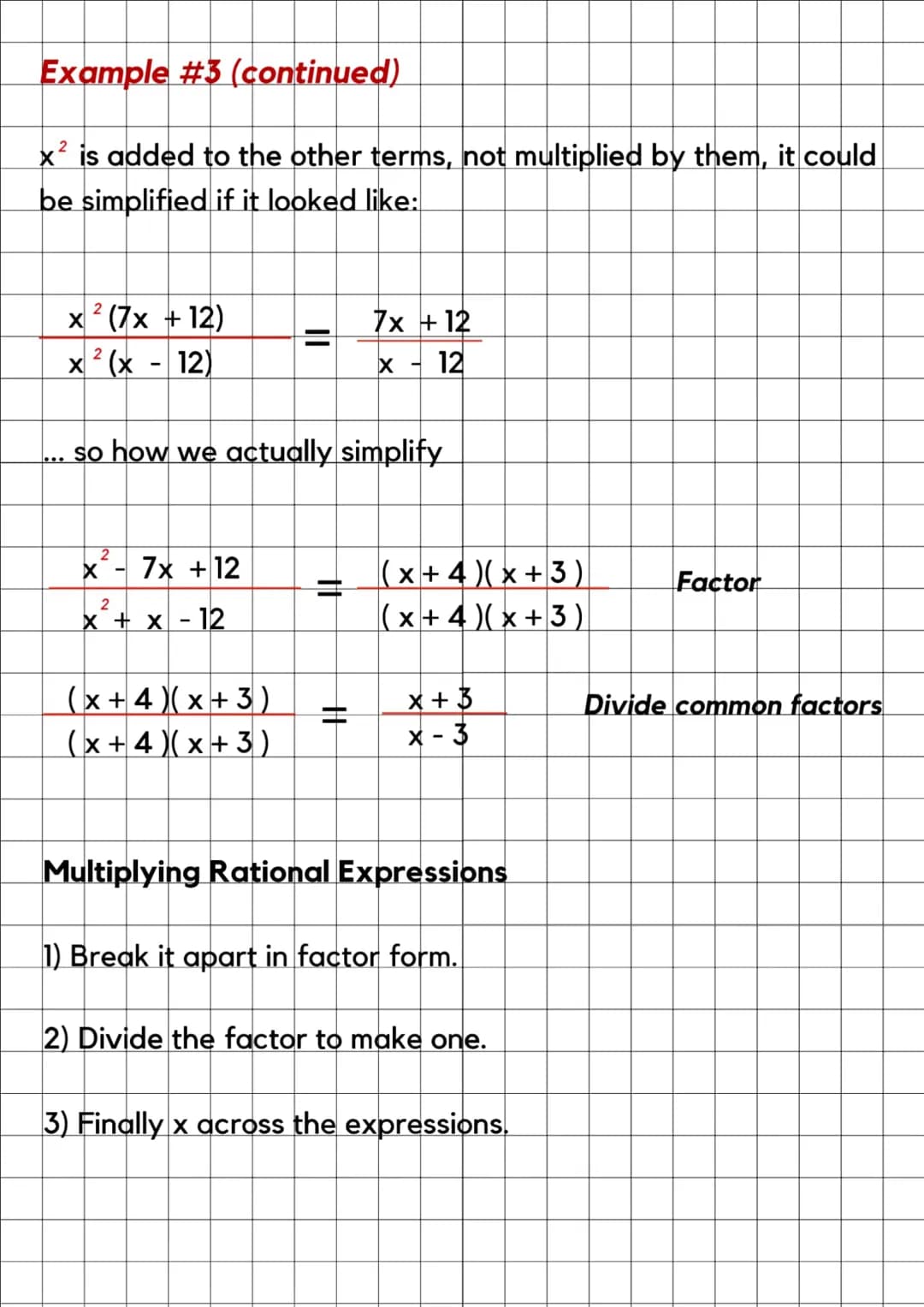 Rational
Expressions
What is a rational expression?
A rational expression is an expression that can be written as a
ratio (fraction) of two 