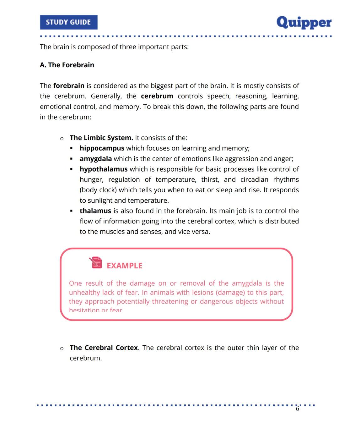 STUDY GUIDE
Quipper
UNIT 6: Developing Efficient Learning
Table of Contents
Introduction
Lesson 1: Brain Power
Jump Start
Learn about It!
Ch
