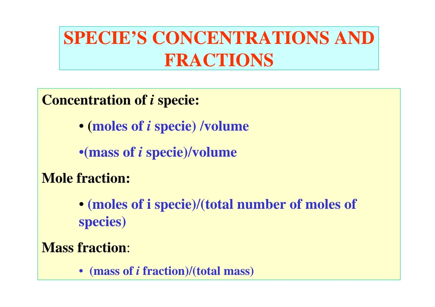 STOICHIOMETRY OF
COMBUSTION FUNDAMENTALS: moles and
kilomoles
Atomic unit mass:
1/12 12°C
1.66 10-27 kg
Atoms and molecules mass is defined 