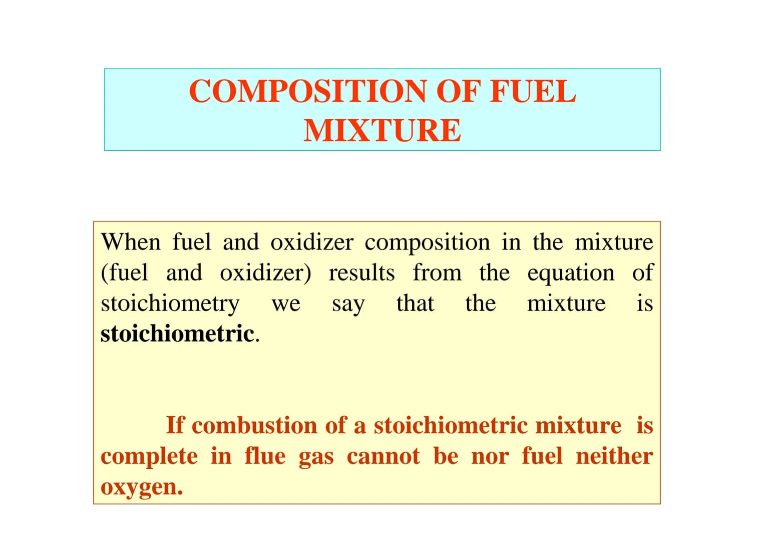 STOICHIOMETRY OF
COMBUSTION FUNDAMENTALS: moles and
kilomoles
Atomic unit mass:
1/12 12°C
1.66 10-27 kg
Atoms and molecules mass is defined 