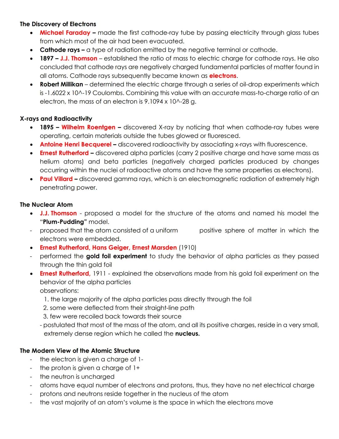 EARLY CHEMICAL DISCOVERIES AND THE ATOMIC THEORY
● Law of Conservation of Mass
>
●
ATOMS AND THE ATOMIC THEORY
●
1774 - Antoine Lavoisier pe