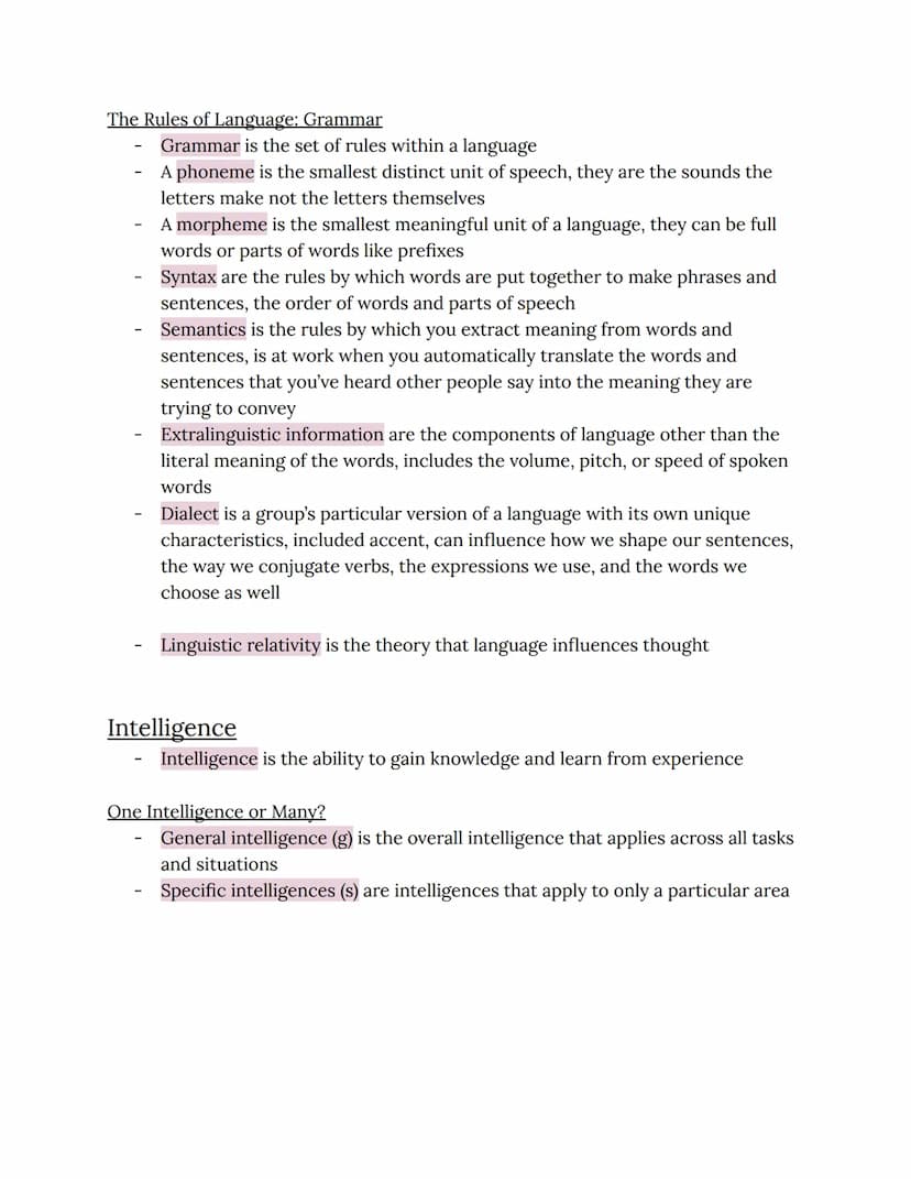 Chapter 7: Cognition, Thinking, Language, and Intelligence
Thinking
Any discussion of thinking has to start with an explanation of the term
