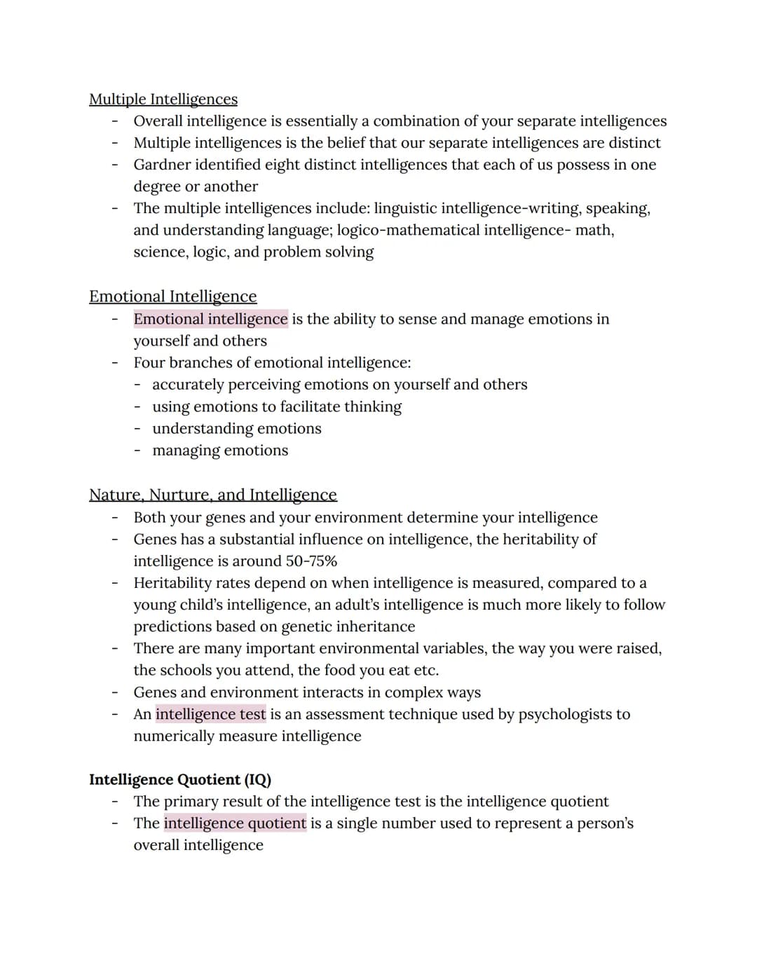 Chapter 7: Cognition, Thinking, Language, and Intelligence
Thinking
Any discussion of thinking has to start with an explanation of the term
