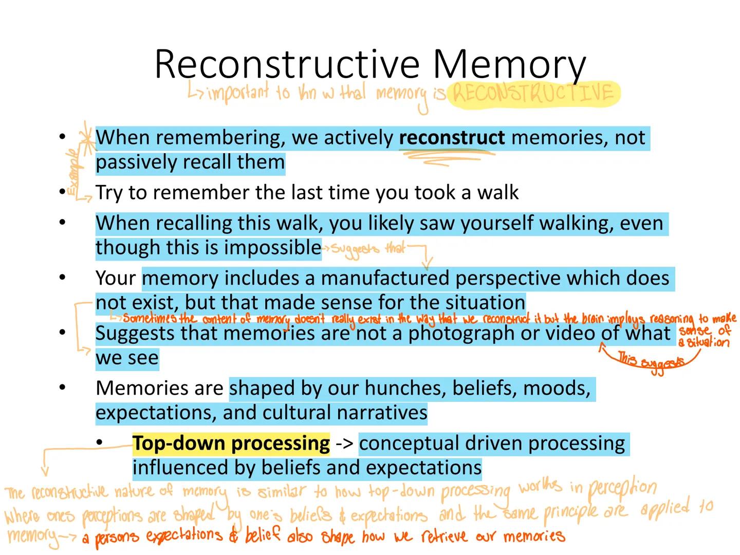 Psyc 101 - Memory
Dr Nick Reid faring
Memory
pre
• remembering something that never happen
This is a memory illusion -> false but compelling