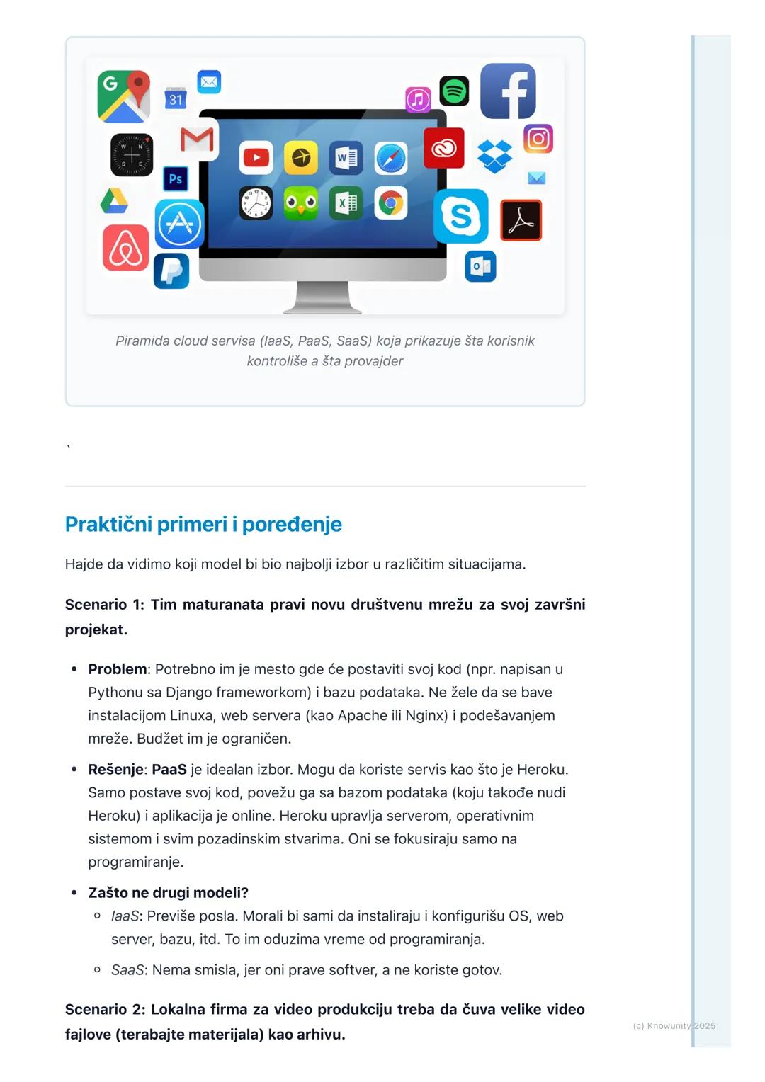 # Cloud computing

Uvod u cloud computing

Cloud computing (računarstvo u oblaku) je isporuka računarskih servisa -
uključujući servere, skl