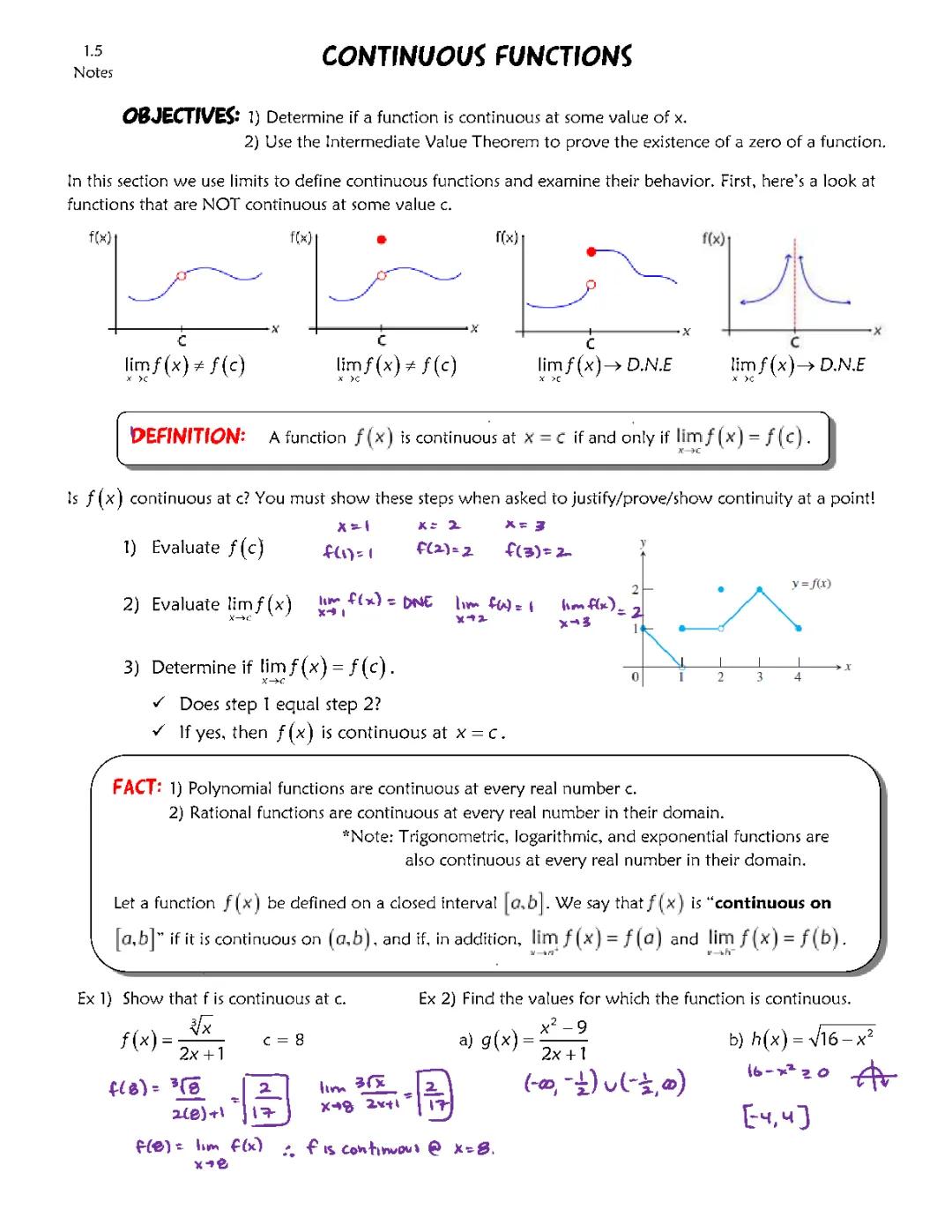 Understanding Continuous Functions in Mathematics