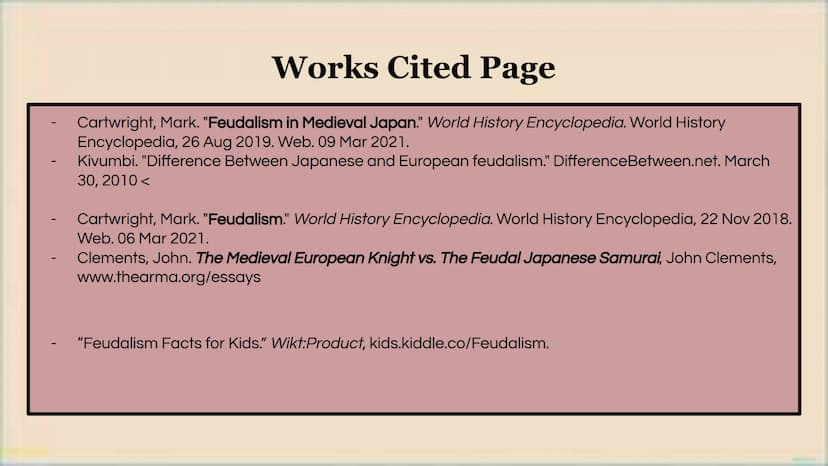 of
Feudalism: Europe
vs. Japan
Irfane
+
ige iri
What is it?
Feudalism
A system of government where nobles are granted land that legally
belo