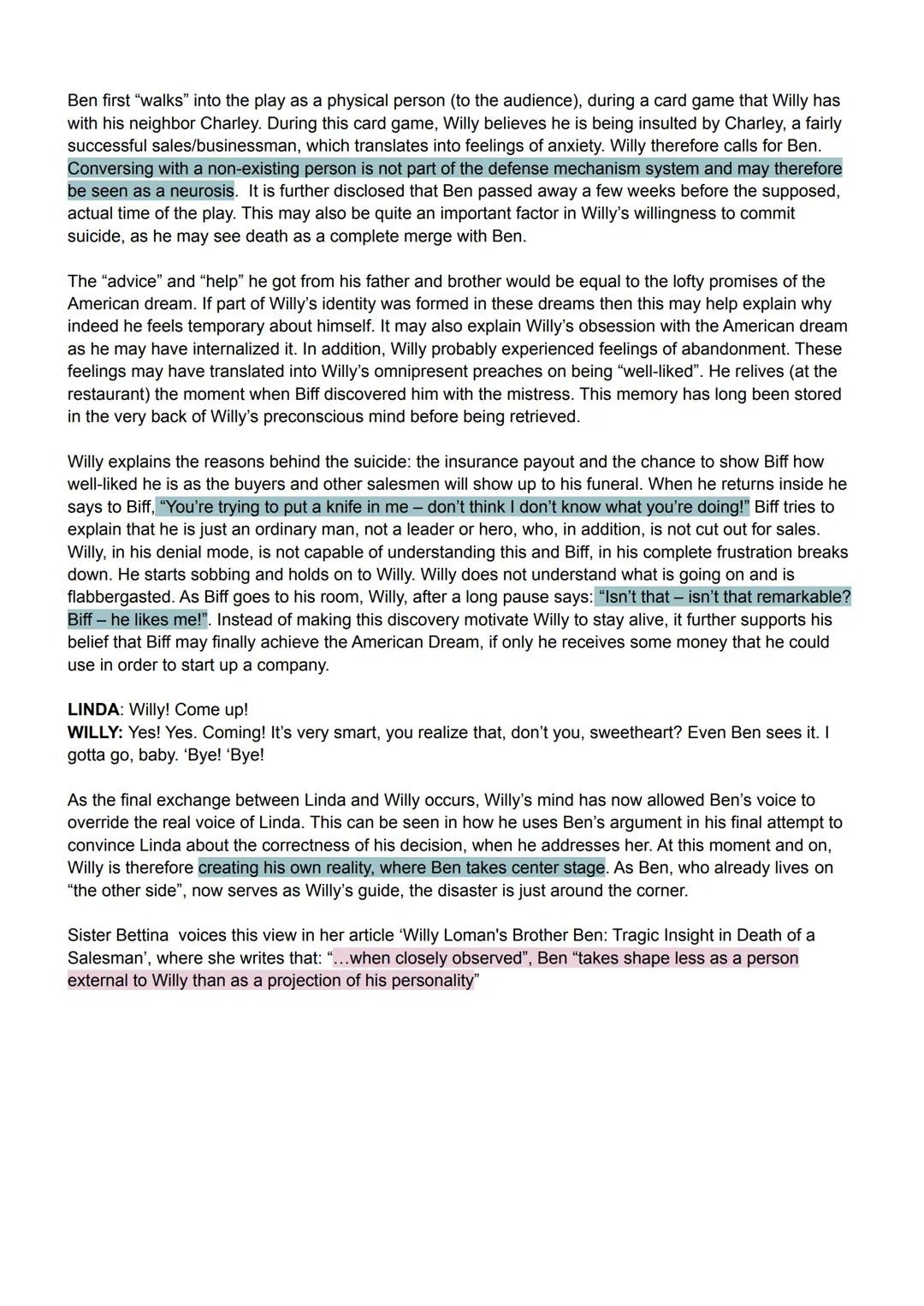 # Death of a Salesman: Freud's Theory of Psychoanalysis

## Structural Model

Sigmund Freud's psychoanalytic theory of personality includes: