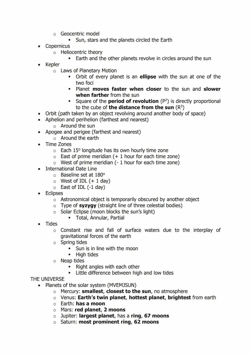 SCIENCE 2 (ENVIRONMENTAL SCIENCE, ASTRONOMY, MOLECULAR AND
CELL BIOLOGY) NOTES
THE ATMOSPHERE
BIOGEOCHEMICAL CYCLES
●
.
Nitrogen (78% and no