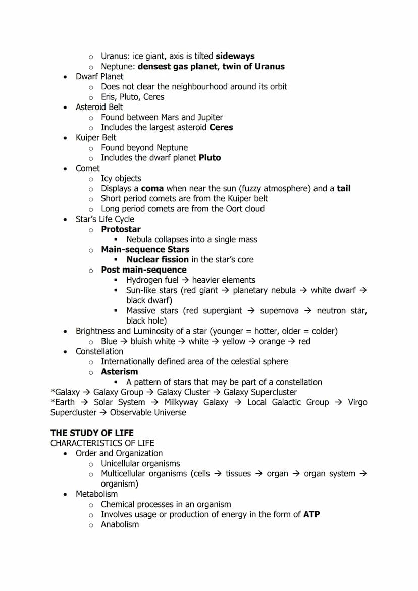 SCIENCE 2 (ENVIRONMENTAL SCIENCE, ASTRONOMY, MOLECULAR AND
CELL BIOLOGY) NOTES
THE ATMOSPHERE
BIOGEOCHEMICAL CYCLES
●
.
Nitrogen (78% and no