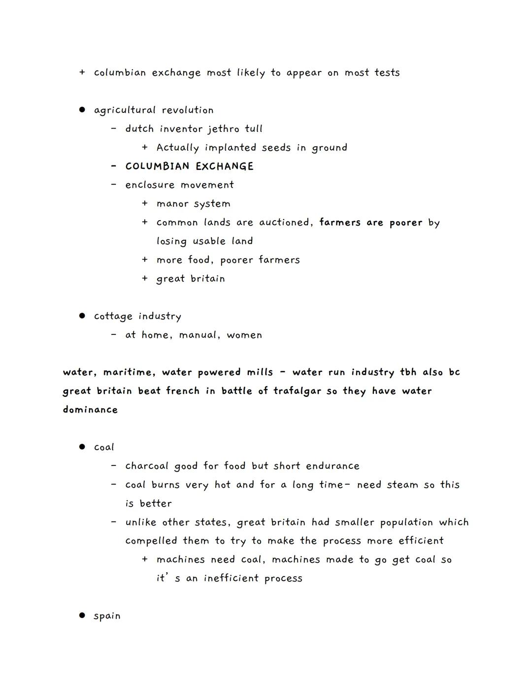 + columbian exchange most likely to appear on most tests
agricultural revolution
●
dutch inventor jethro tull
+ Actually implanted seeds in 