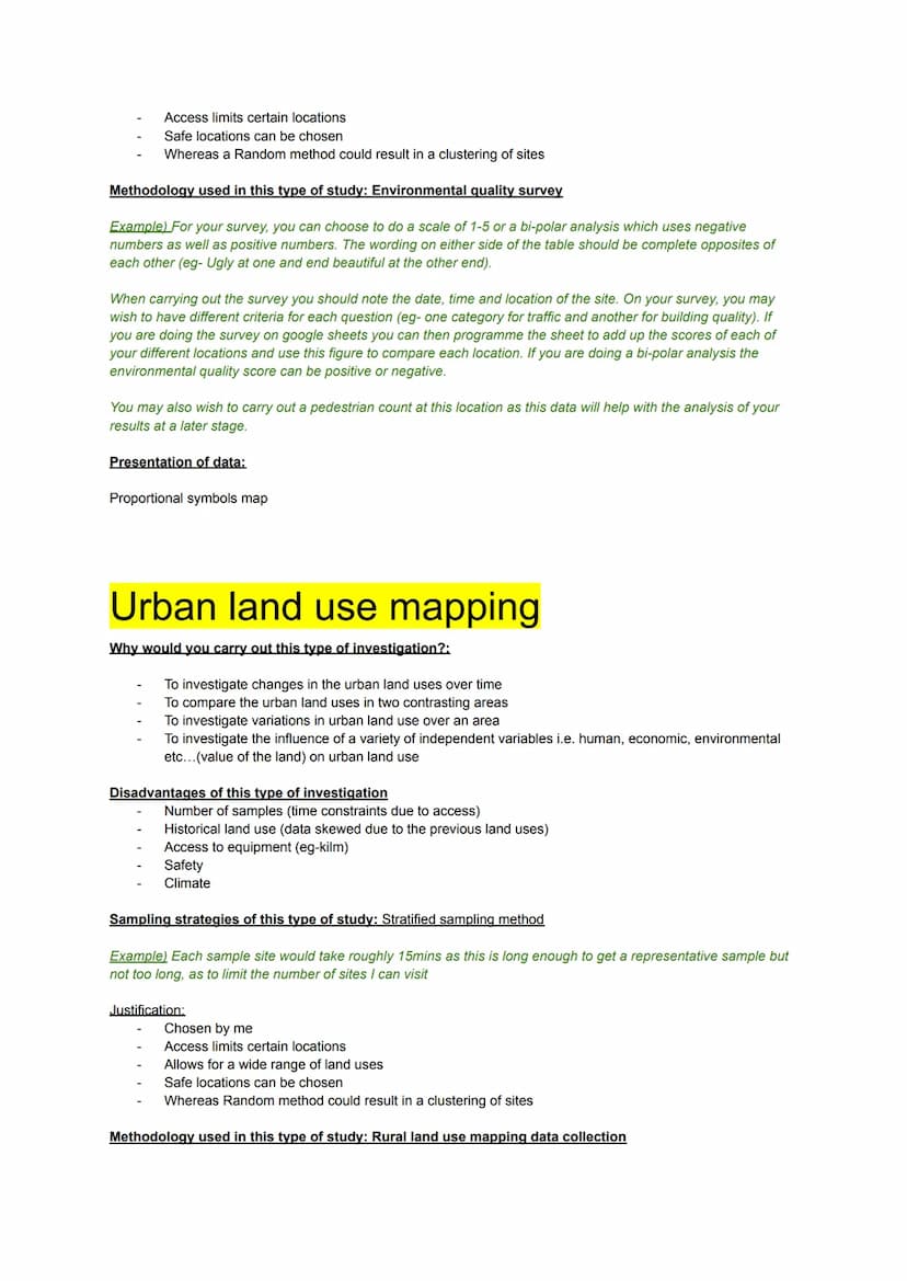 Pedestrian and traffic surveys
Why would you carry out this type of investigation?:
Pedestrian survey:
Data can be used by businesses in ord