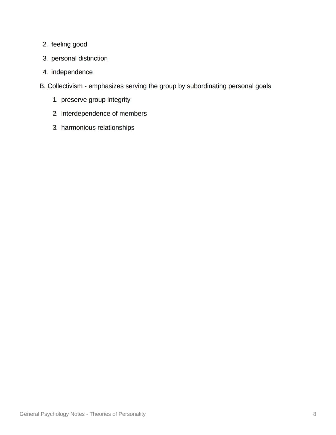 General Psychology
Notes - Theories of Personality
1. Psychodynamic - movement of psychic energy
A. Sigmund Freud (Psychoanalytic)
1. Two In