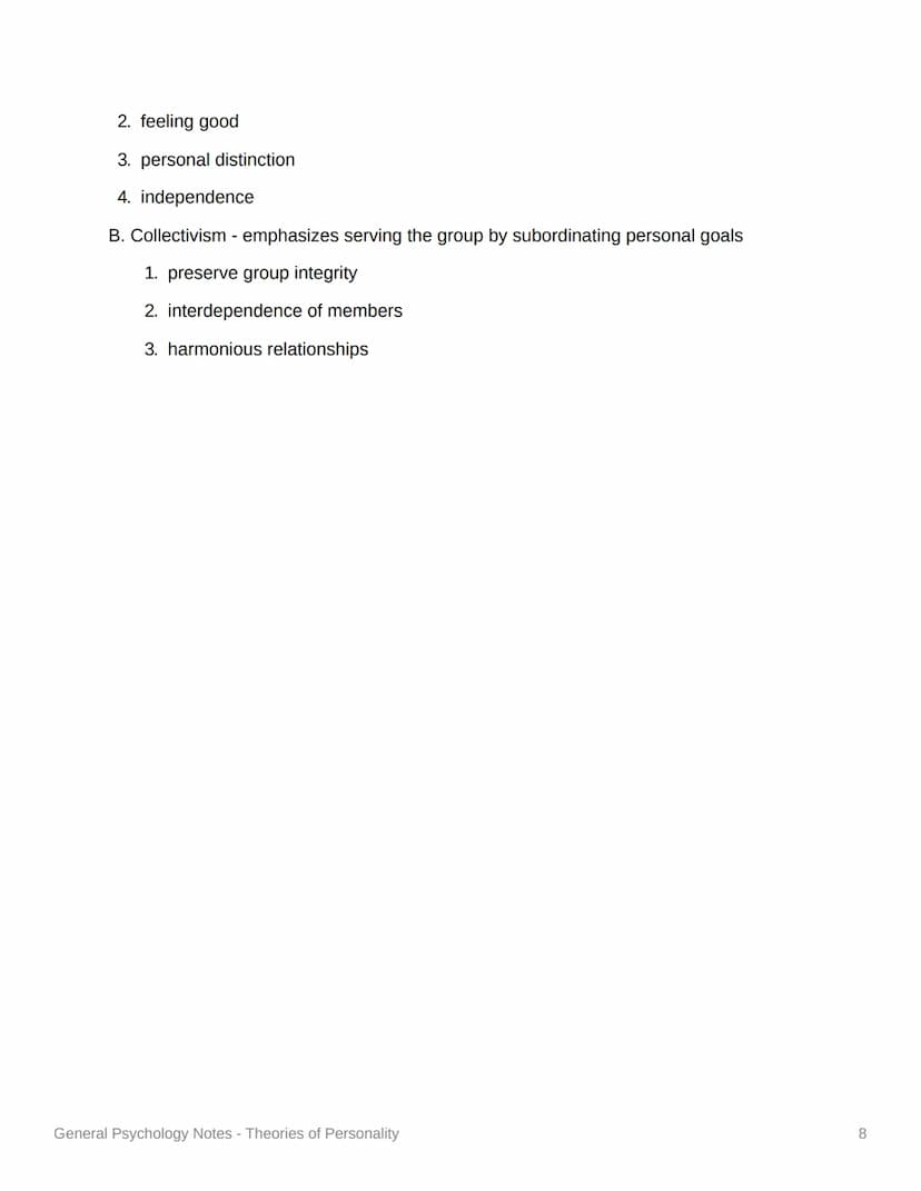 General Psychology
Notes - Theories of Personality
1. Psychodynamic - movement of psychic energy
A. Sigmund Freud (Psychoanalytic)
1. Two In