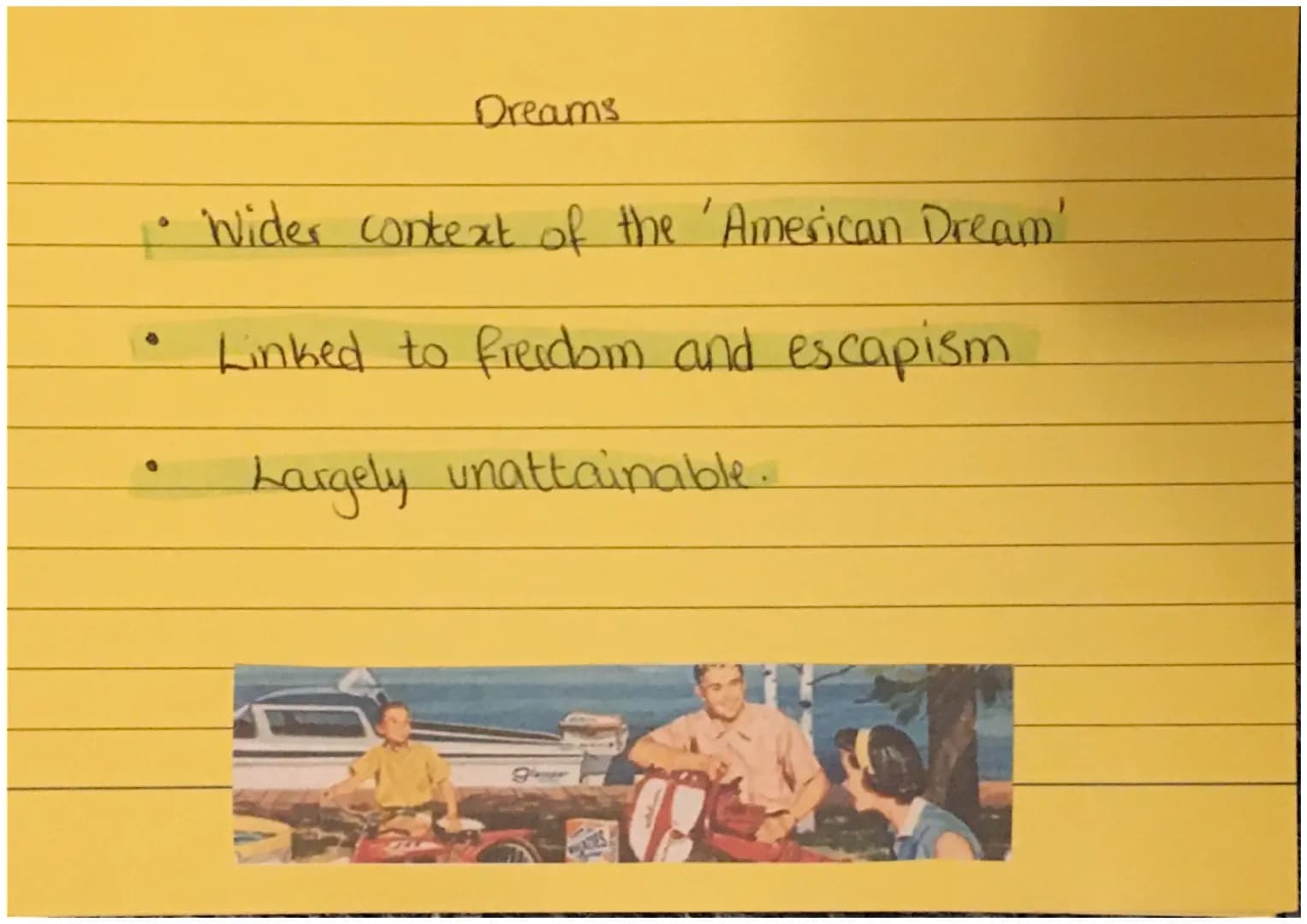 Key theme
Of Mice
and Men Dreams
• Wider context of the 'American Dream'
Linked to freedom and escapism
Largely unattainable. Friendship
Geo