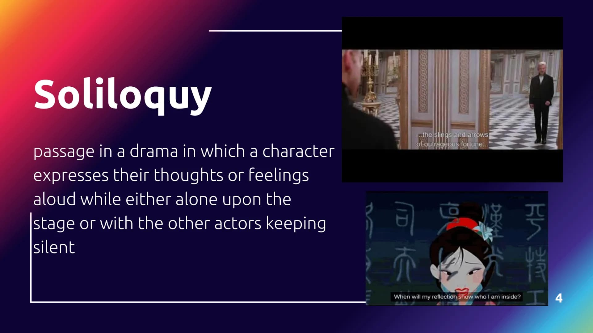 Romeo and Juliet
Terms Act 1 Scene 1 "C
Monologue
a long speech by one actor in a play or
movie, or as part of a theatrical or
broadcast pro