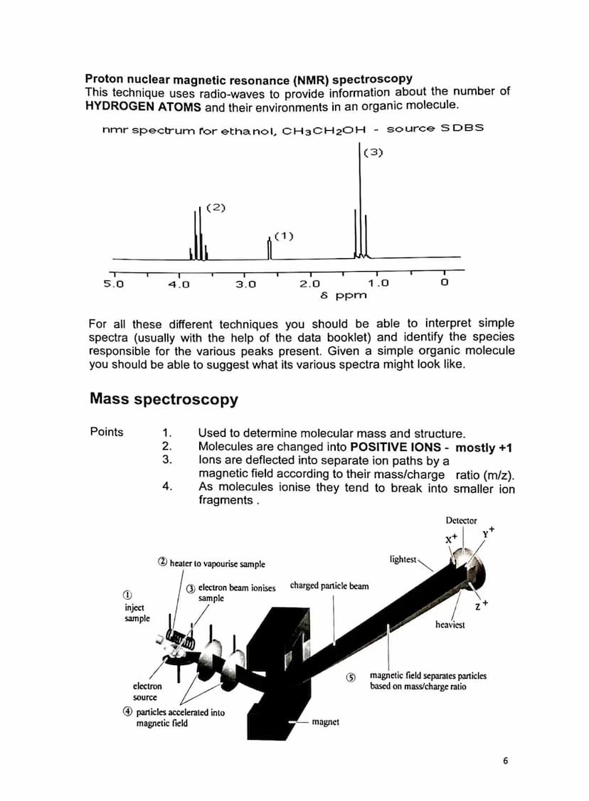 Elemental Analysis and Spectroscopy
From a chemical point of view, the most fundamental data about a compound
are: which elements are presen
