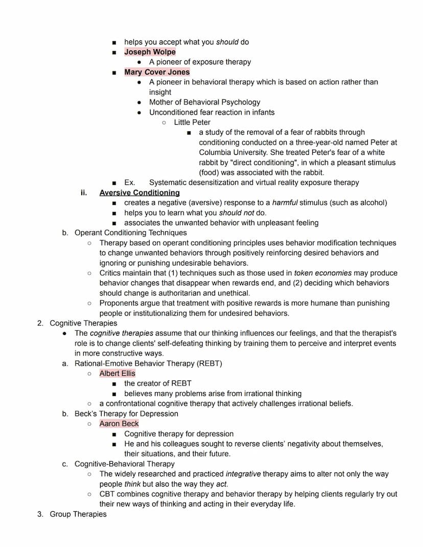 Unit 8 Part 2 Outline
Treatment of Abnormal Psychology
Module 70 Introduction to Therapy, and Psychodynamic and Humanistic Therapies
1. Trea