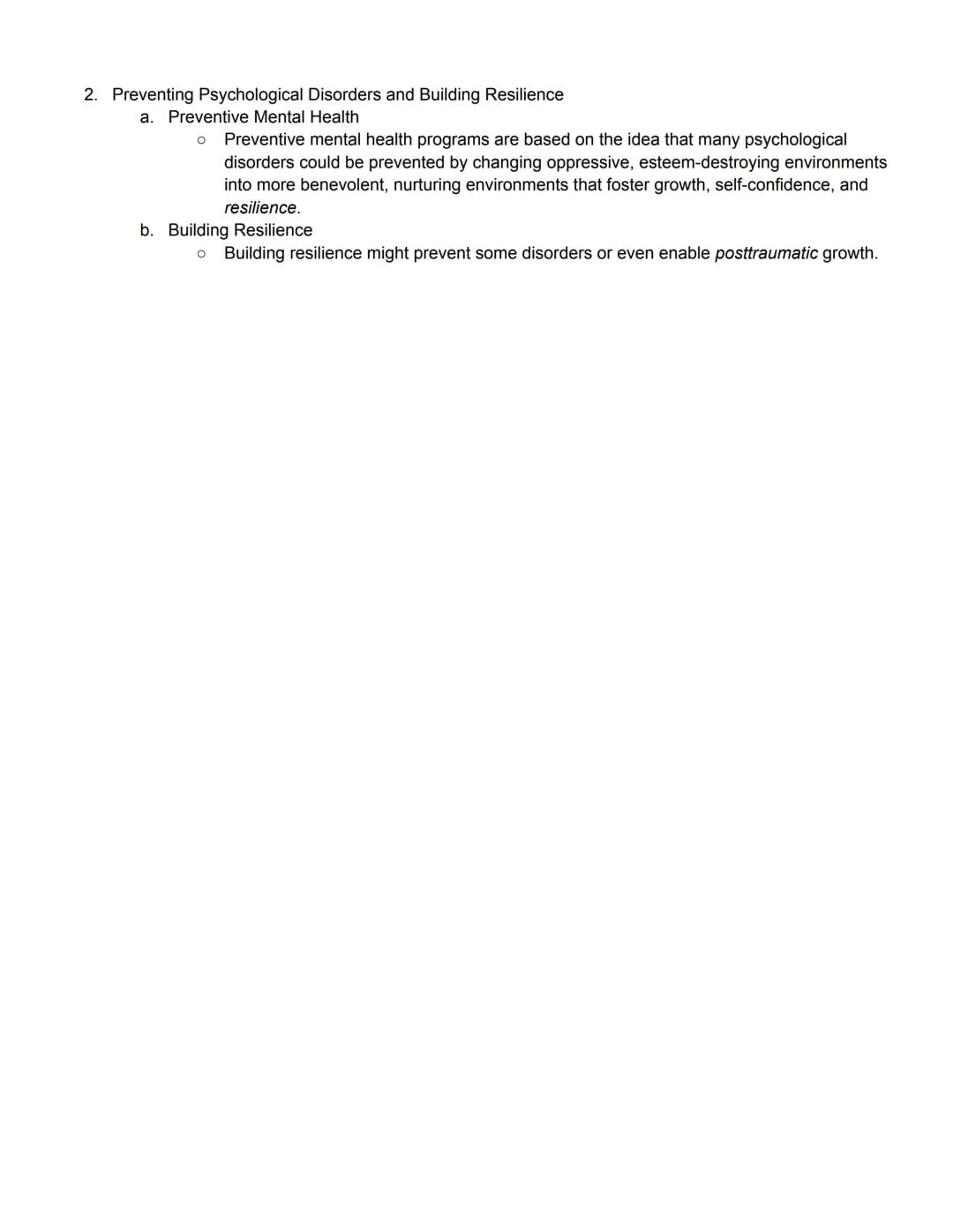 Unit 8 Part 2 Outline
Treatment of Abnormal Psychology
Module 70 Introduction to Therapy, and Psychodynamic and Humanistic Therapies
1. Trea