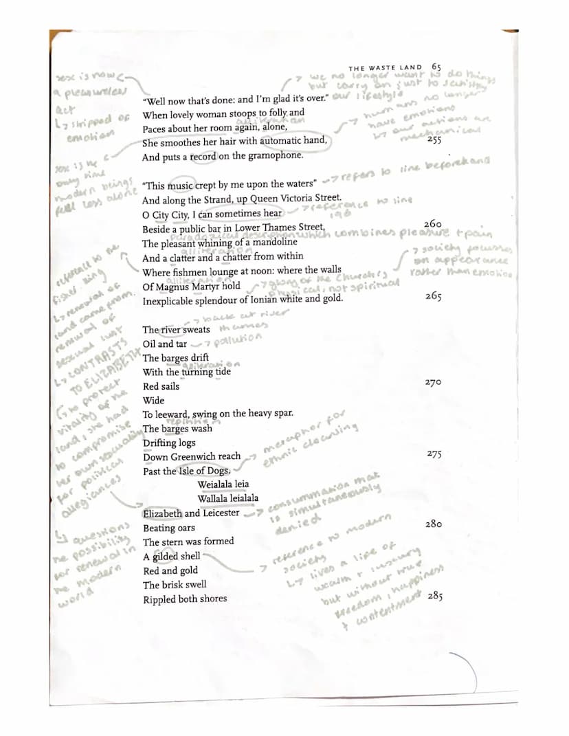 The Waste Land
modern people have
remindlers of mais
spirima decant
re-generation
meng+me, ose
"Nam Sibyllam quidem Cumis ego ipse oculis me