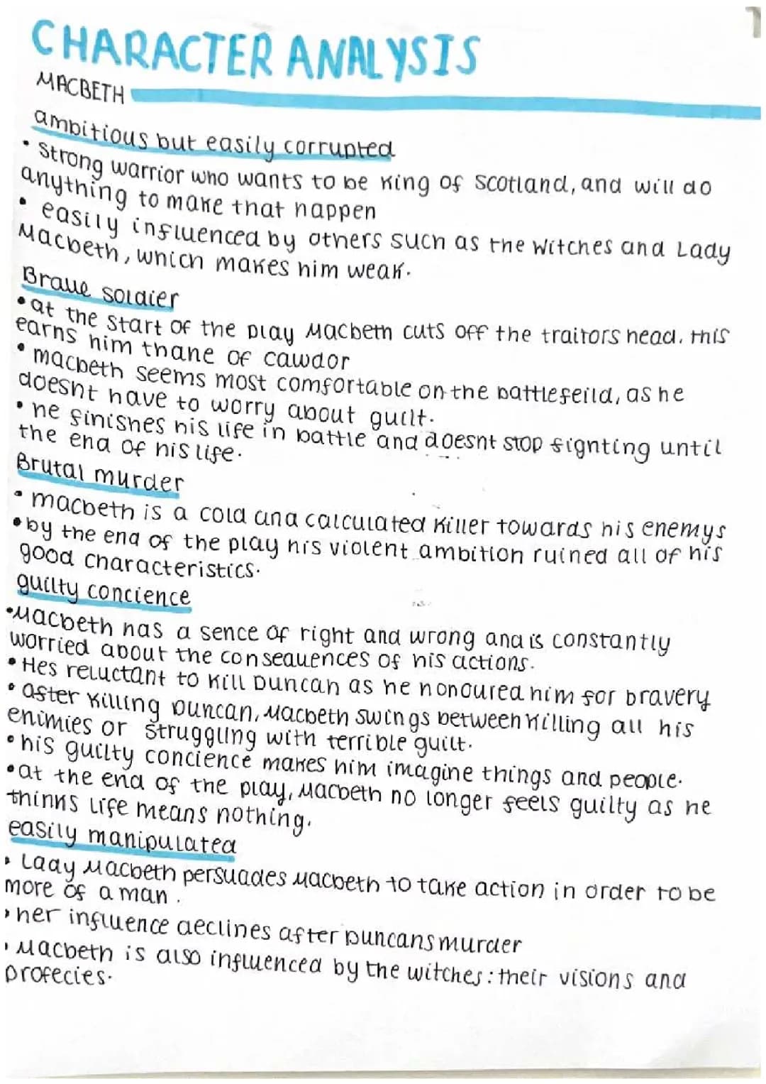macbeth character analysis