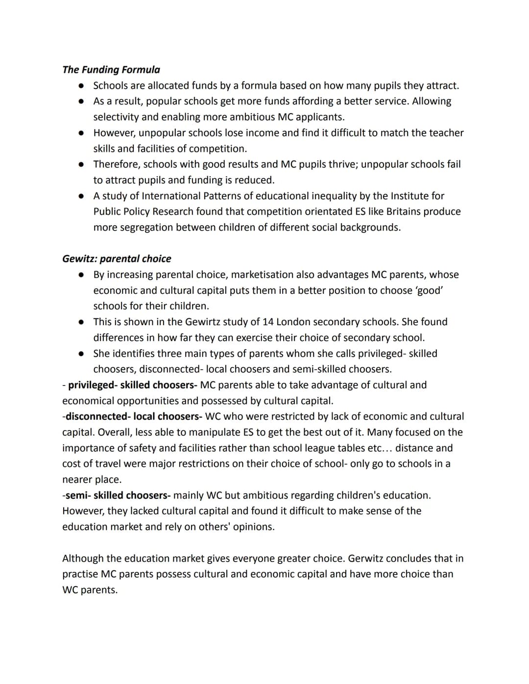 Educational Policy and Inequality
Introduction
'Educational policy' refers to the plans and strategies for education introduced by the
gover