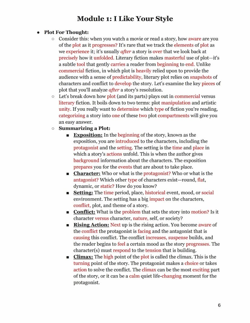 
<h2 id="techniquesforportrayingmessageinliterature">Techniques for Portraying Message in Literature</h2>
<p>In module one, you will learn t