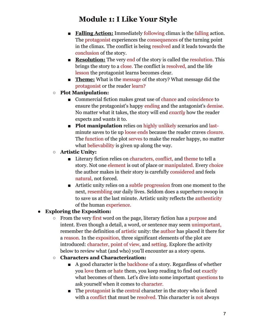 
<h2 id="techniquesforportrayingmessageinliterature">Techniques for Portraying Message in Literature</h2>
<p>In module one, you will learn t