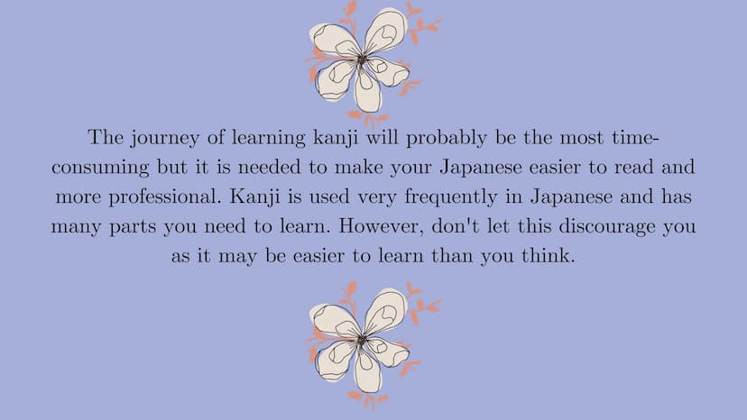 Japanese Language Studies
Kanji The journey of learning kanji will probably be the most time-
consuming but it is needed to make your Japane