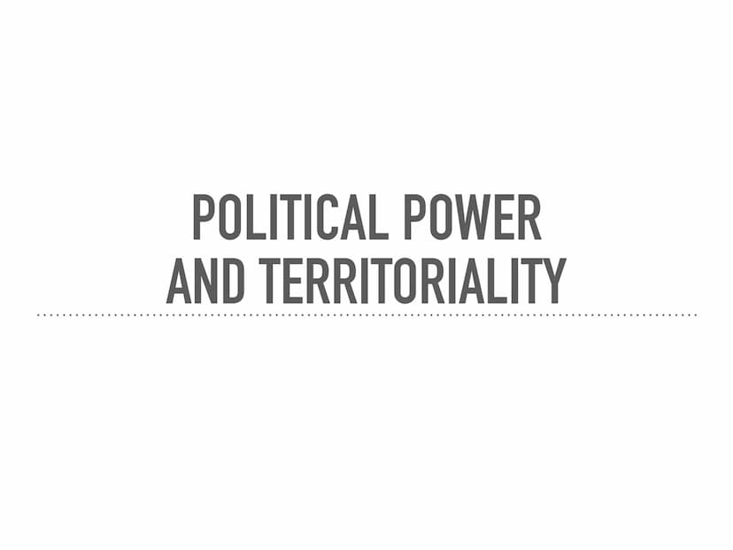 
<h2 id="definingdevolutionaryfactors">Defining Devolutionary Factors</h2>
<h3 id="politicalpowerandterritoriality">Political Power and Terr