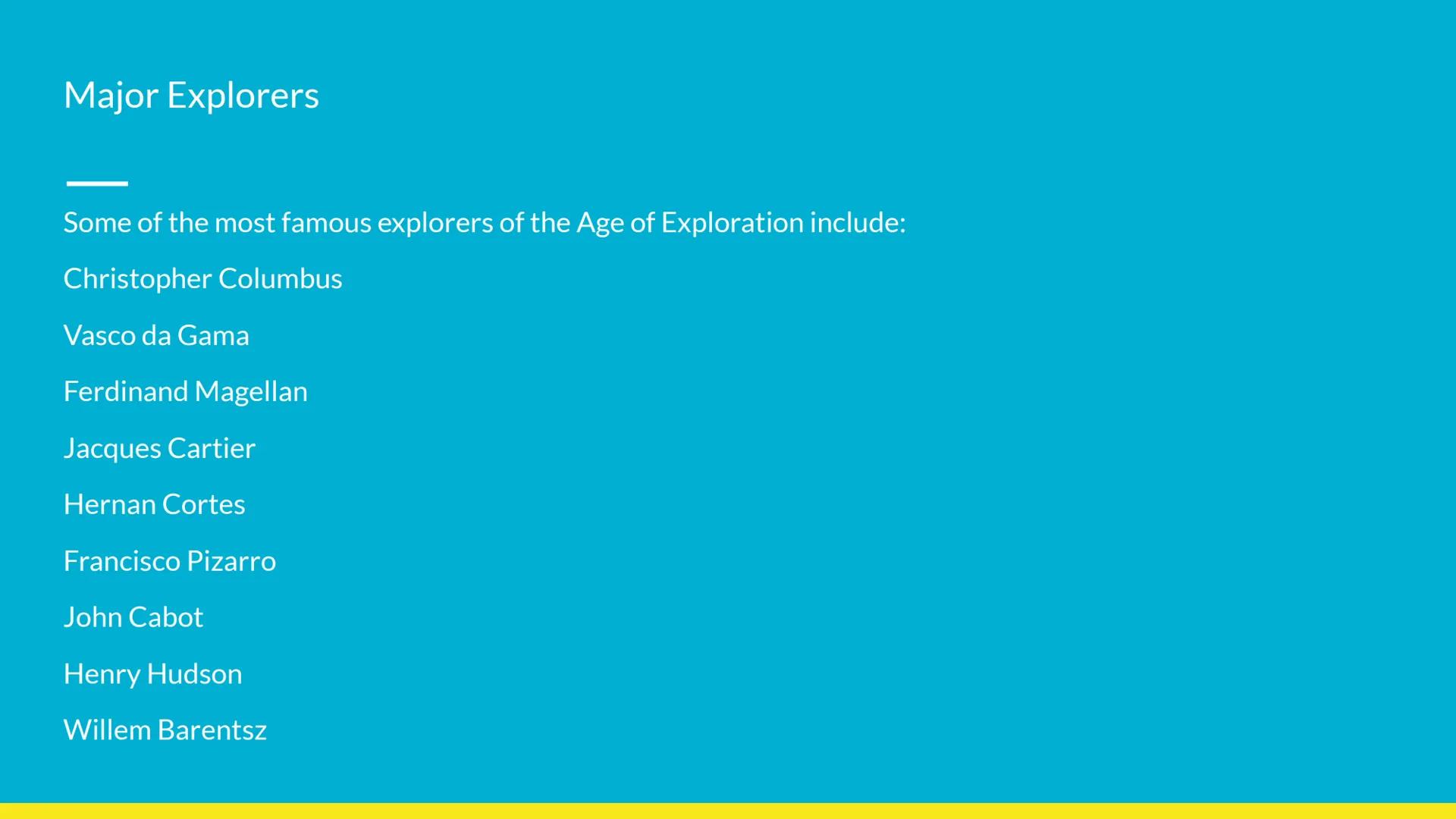 The Age of Exploration
Intro Age of Exploration
The Age of Exploration was a period of European history from the 15th to the 17th
century, d