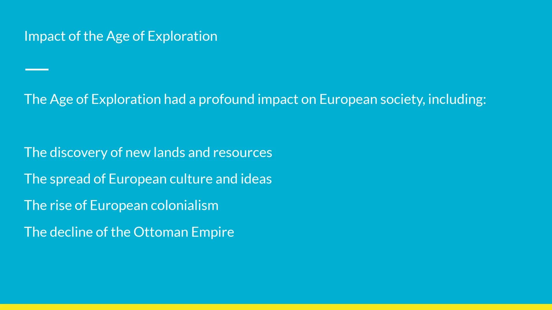 The Age of Exploration
Intro Age of Exploration
The Age of Exploration was a period of European history from the 15th to the 17th
century, d