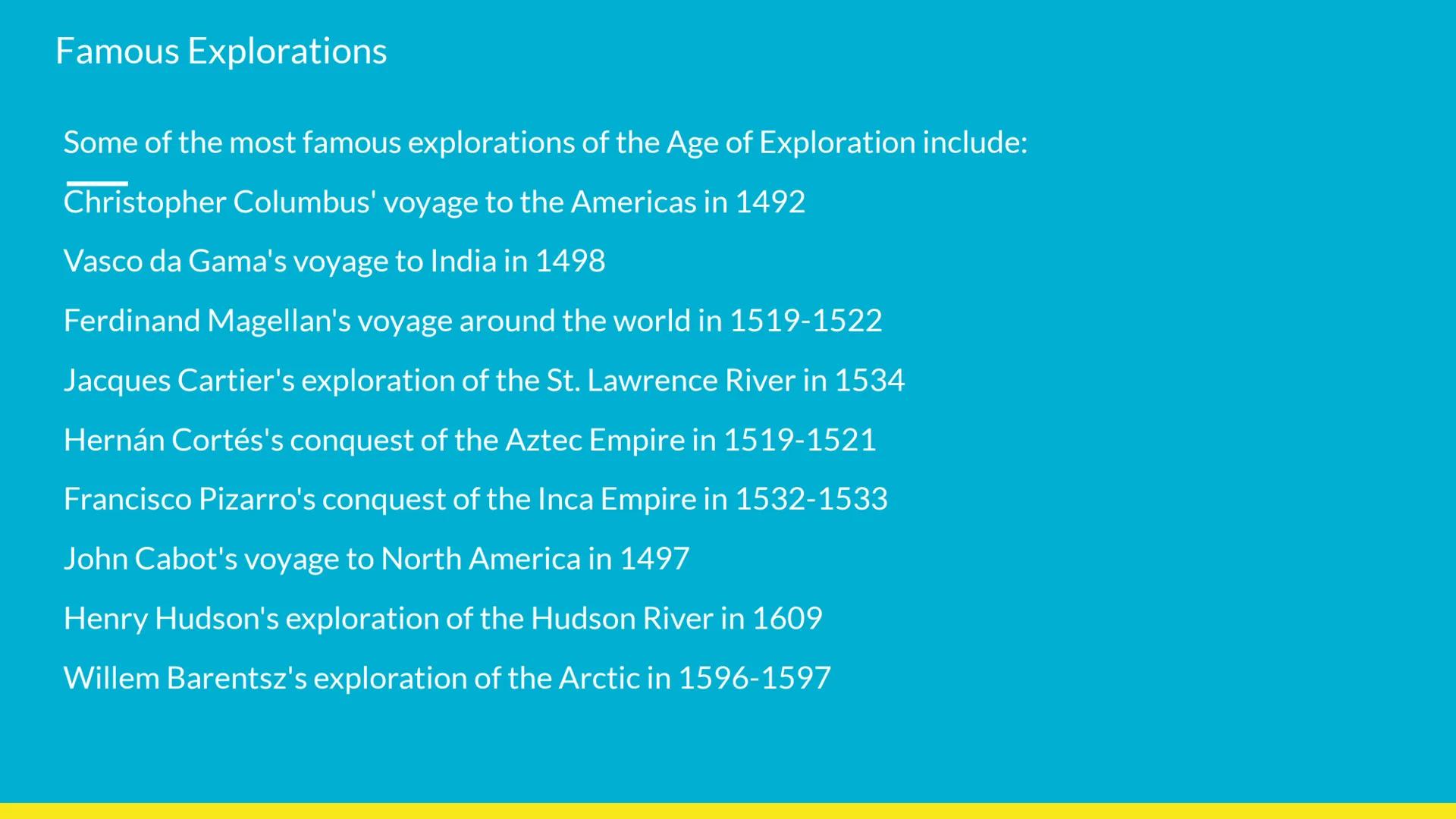 The Age of Exploration
Intro Age of Exploration
The Age of Exploration was a period of European history from the 15th to the 17th
century, d