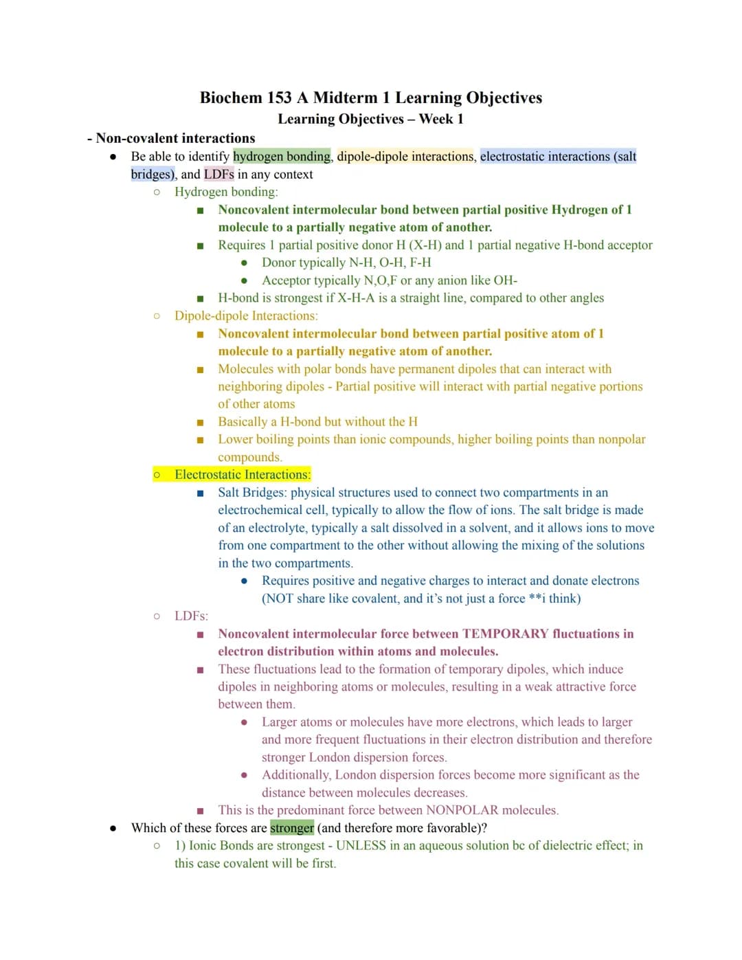 Dipole-Dipole Interactions: Easy Examples and Quizzes for Your Biochem Exam