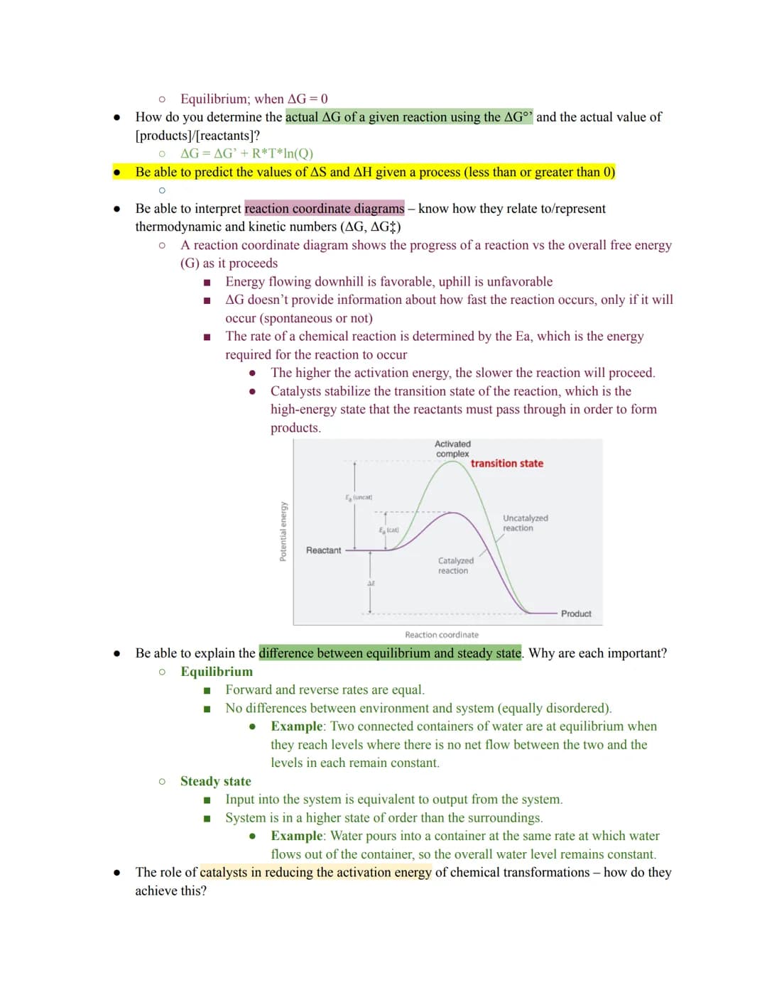 - Non-covalent interactions
Be able to identify hydrogen bonding, dipole-dipole interactions, electrostatic interactions (salt
bridges), and