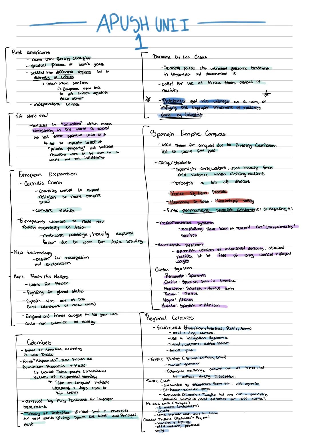 APUSH Unit 1: First Americans, Columbian Exchange & More!