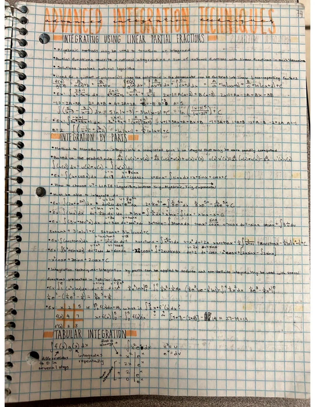 €
•Ex
INTEGRATING USING LINEAR PARTIAL FRACTIONS
Algebraic methods may be used to tranform an integrand
•Partial functions rewrite a rationa