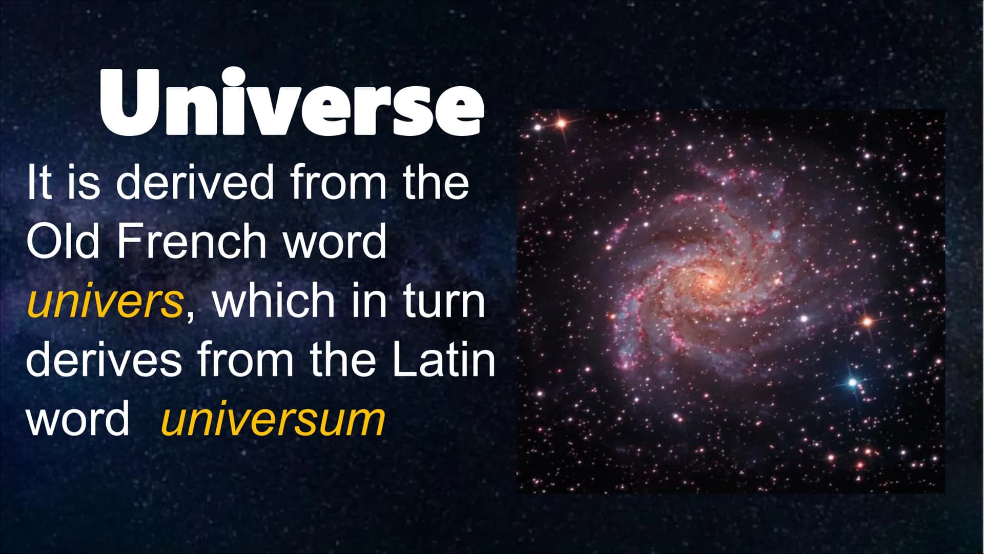 ORIGIN OF
THE UNIVERSE Earth Science
• Earth science or geoscience
includes all fields of natural
science related
• to the planet Earth. Thi