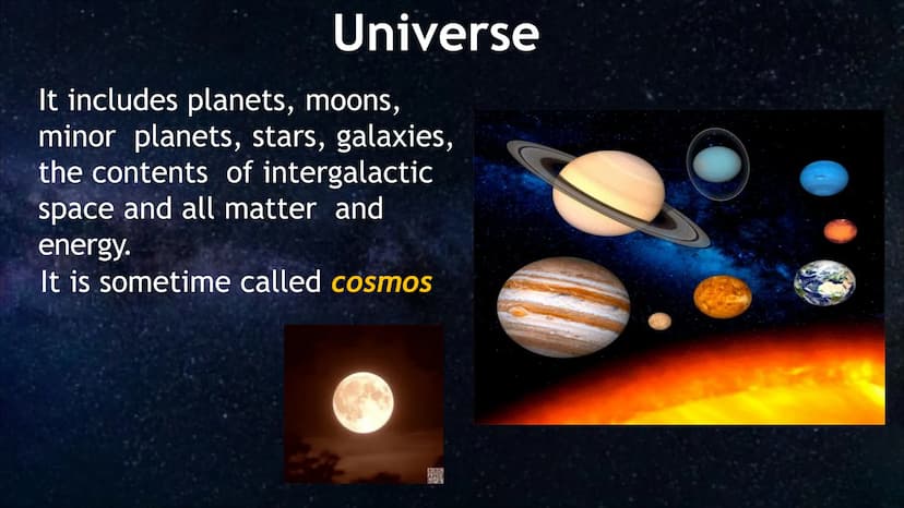 ORIGIN OF
THE UNIVERSE Earth Science
• Earth science or geoscience
includes all fields of natural
science related
• to the planet Earth. Thi