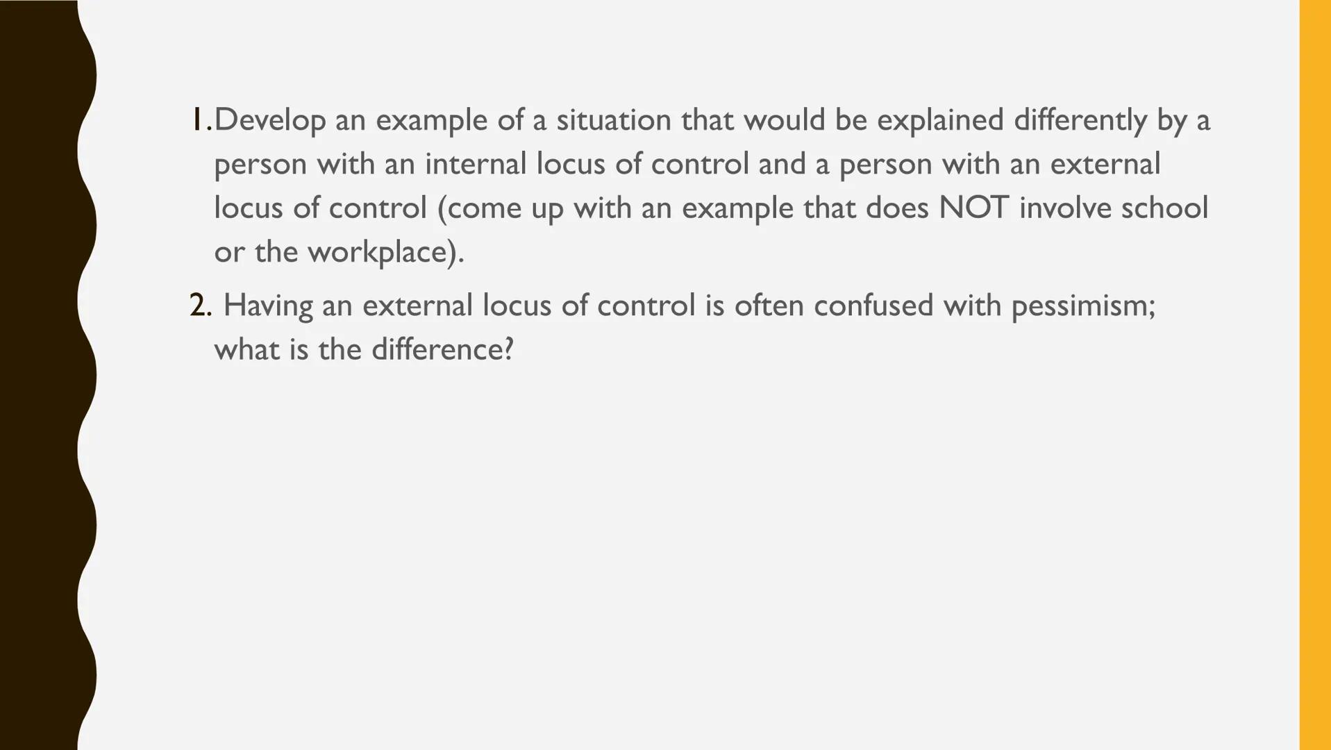 THEORIES OF PERSONALITY: SOCIO-COGNITIVE THEORIES
●
social, cognitive and behavioral learning variables interact and
influence personality d